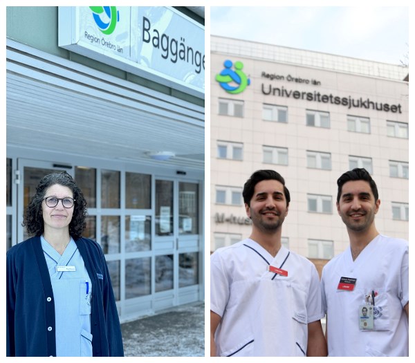 Three doctors from left to right: Nina Pasanen and Bahram and Suliman Pazhman.