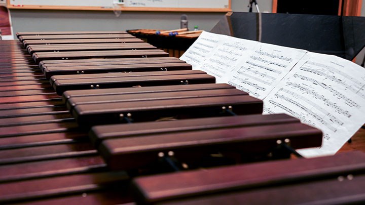 Photo of a marimba.