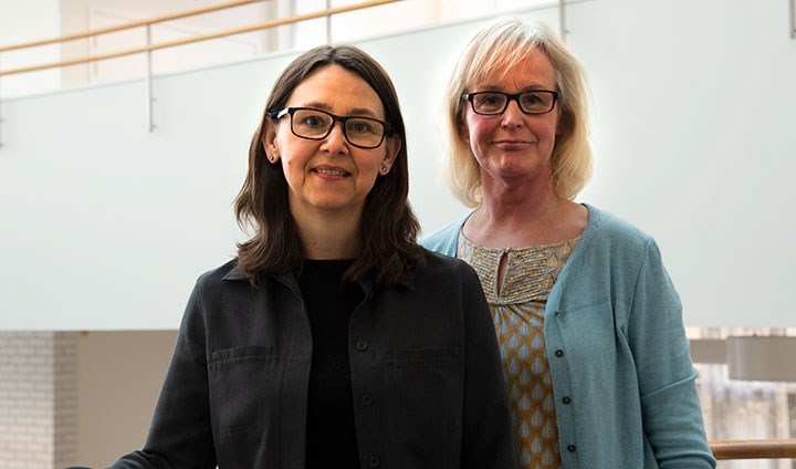 Charlotta Pettersson och Katarina Hjortgren.