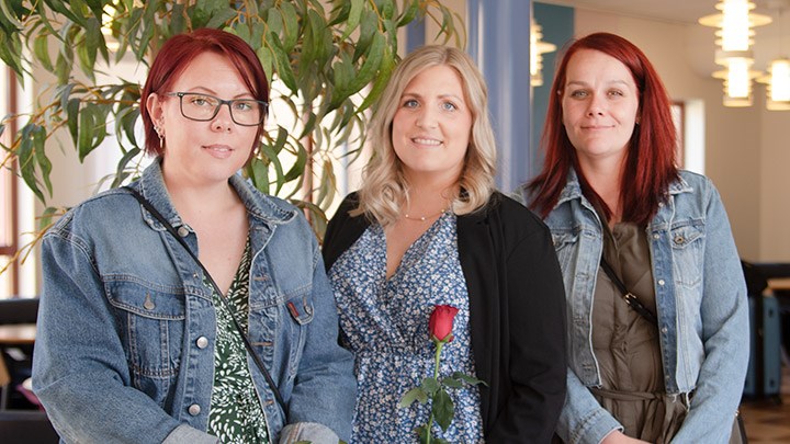 Ronja Larsson, Camilla Hoppman och Jenny Rylander.