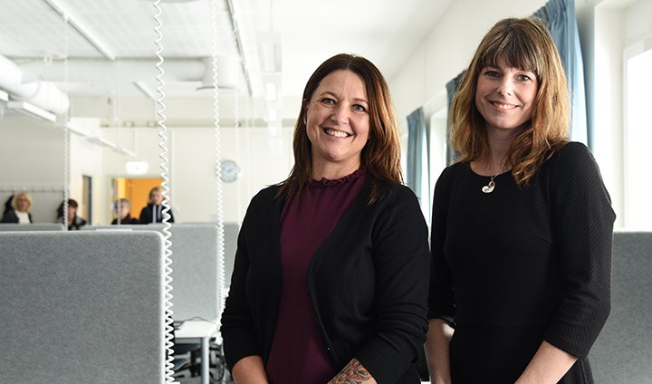 Sara Lombrant och Petronella Ekström 