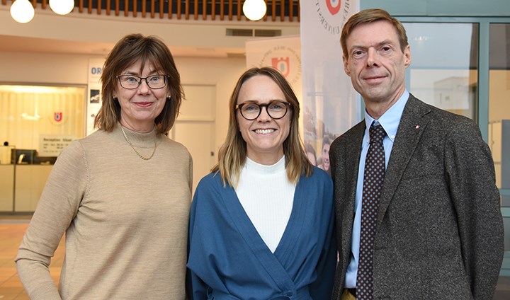 Marie Gidlund, Erika Ax och Robert Brummer.