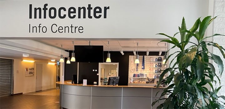 Studenter och personal får hjälp i Infocenter