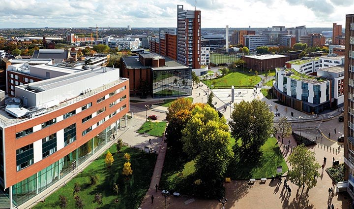 Campus, Aston University. 