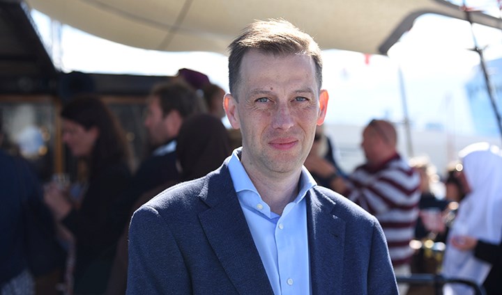 Henrik Jordahl efter seminarium i Almedalen