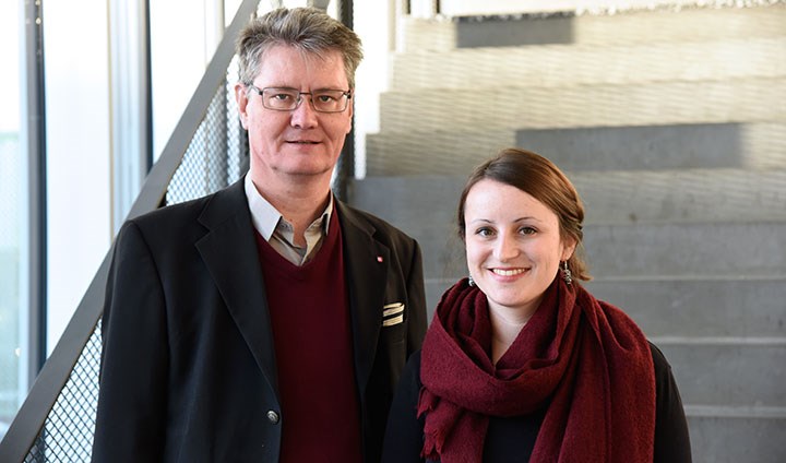 Sven Helin och Hannah Scharf 