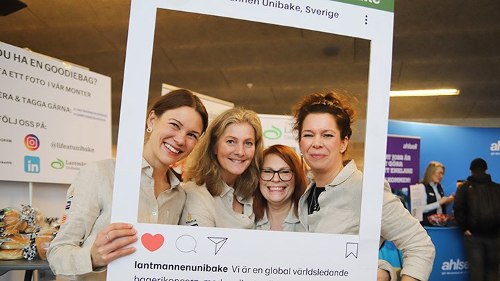 Emma Jansson, Nina Jansson, Linda Törnqusit och Katarina Knutas från Lantmännen Unibake.