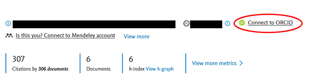 4. Knyt ditt ORCID till Scopus.