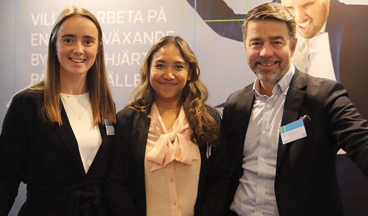 Isabella Illano, Anissa Elling och Richard Lindberg från RSM.