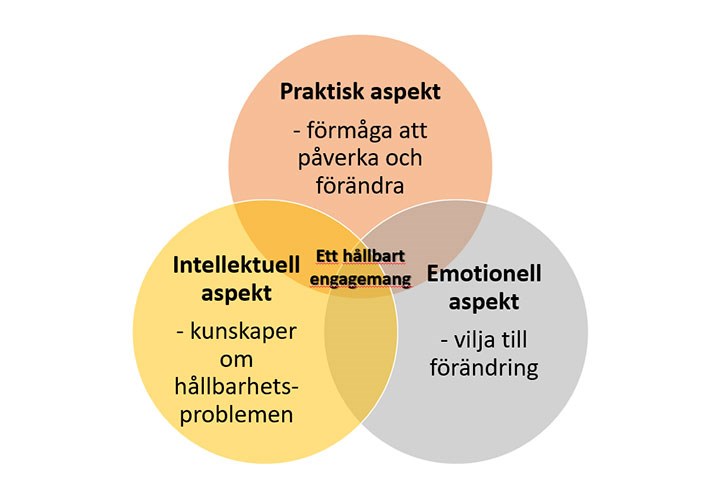 Didaktisk modell för hållbart engagemang.