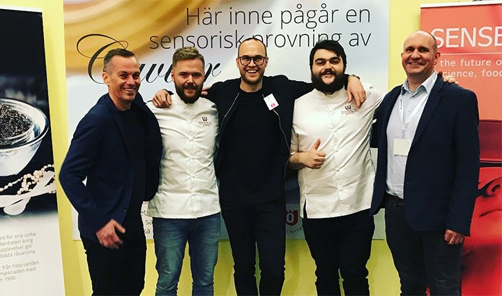 Gruppbild på studenterna på Gastronord.