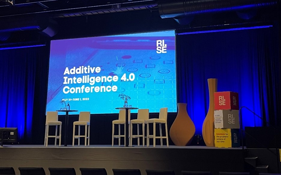 Additive Intelligence 4.0 Conference, Gothenburg, Sweden.