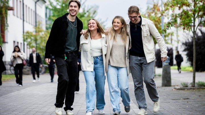 Four students at the campus.