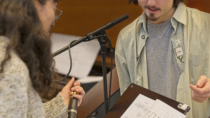 studenter på inriktningen komposition