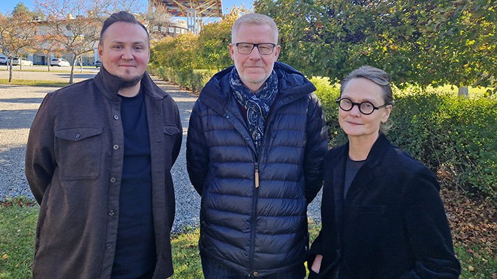 Emilio Bjerregaard Torrejon, Peter Thomelius och Lotta Jörgensen.