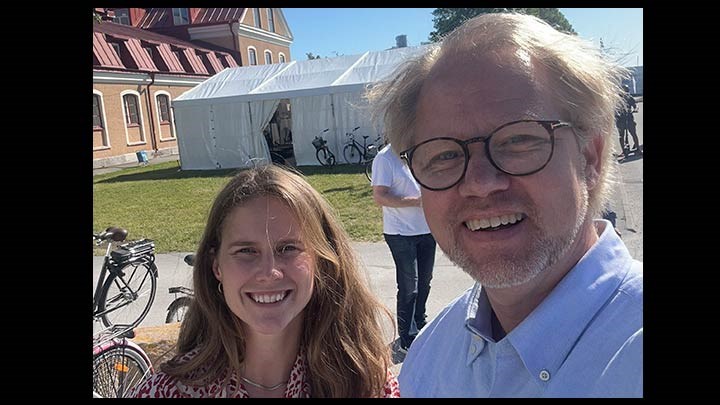 Ida Drougge och Tommy Borglund i Almedalen