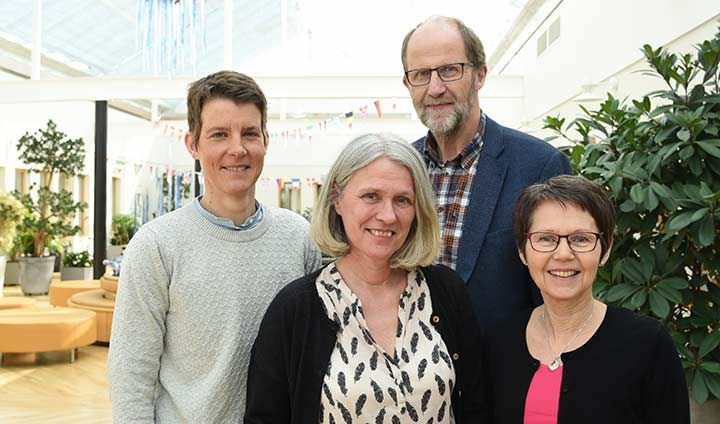 Bild på Karin Rudsberg, Ann Öhman Sandberg, Tomas Svensson och Marianne Skoog.