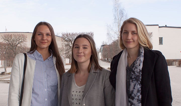 Amanda Törn, Elvira Sjöström och Johanna Oderstad.